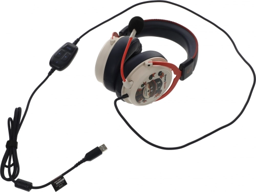 Наушники с микрофоном A4Tech Bloody M595 Proxy Boom бежевый/черный 2.3м мониторные USB оголовье (M595) (M595#MLN) фото 9