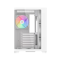 Корпус ПК без блока питания/ Case SAMA V60 White, Midi-Tower, TG, 7x120mm ARGB, 2xUSB 3.0 + 1xUSB 3.1 Type-C, ATX, mATX, mITX White (V60-WHADA7X1-GL)