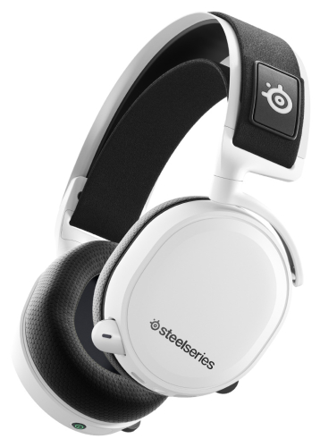 Наушники с микрофоном Steelseries Arctis 7+ белый/черный мониторные Radio оголовье (61461)