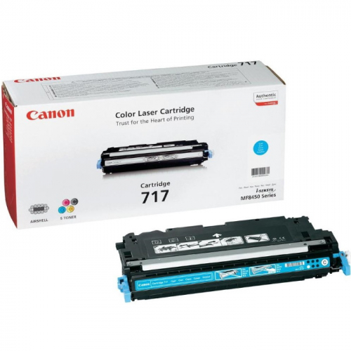 Тонер-картридж Canon 717C голубой 4000 страниц для MF8450 (2577B002)