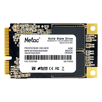 Netac SSD N5M 128GB mSATA SATAIII 3D NAND, R/ W up to 510/ 440MB/ s, TBW 70TB, 3y wty (NT01N5M-128G-M3X)