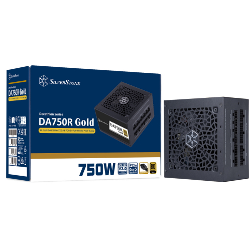 SST-DA750R-GMA 80 PLUS Gold 750W ATX 3.0 & PCIe 5.0 Fully Modular Power Supply Black (G54ADA075R0M220)