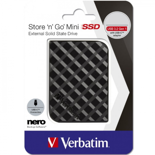 Внешний твердотельный накопитель 1TB SSD Verbatim Store 'n' Go Mini USB 3.2 Gen 1 (53237) фото 5