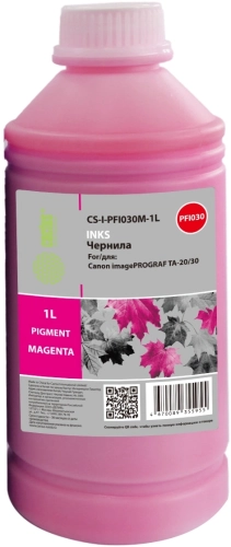Чернила Cactus CS-I-PFI030M-1L PFI-030 пурпурный1000мл для Canon imagePROGRAF TA-20/30