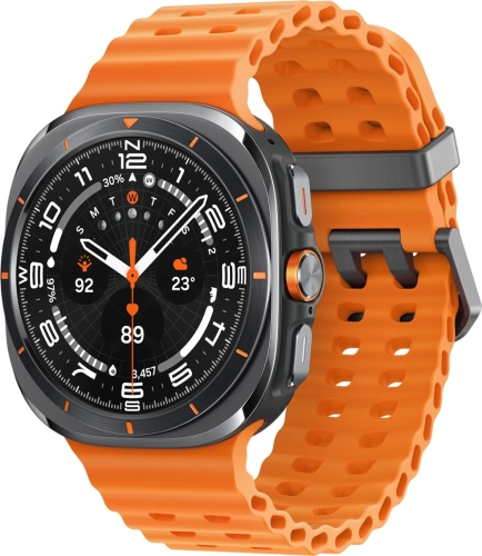 Смарт-часы Samsung Galaxy Watch Ultra LTE Watch Ultra 47мм 1.5 AMOLED корп.черный титан рем.оранжевый (SM-L705FZA1CAU)