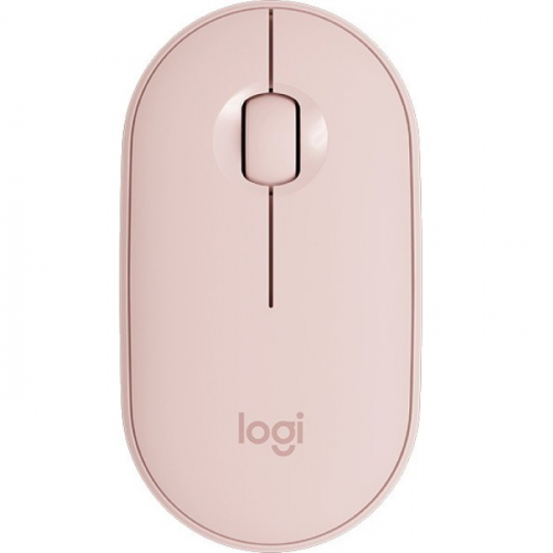 Мышь Logitech Pebble M350 Wireless, BT, USB-приемник 2,4 ГГц до 10 м, Rose (910-005717)