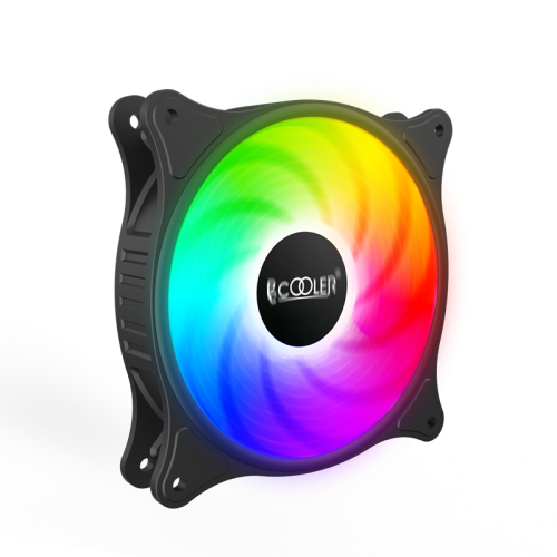Кулер для корпуса/ Case Cooler PCCooler FX 120 ARGB (120x120x25mm, 4-pin PWM, ARGB, 52.79CFM, 33.2dBA, 2000RPM, Black)
