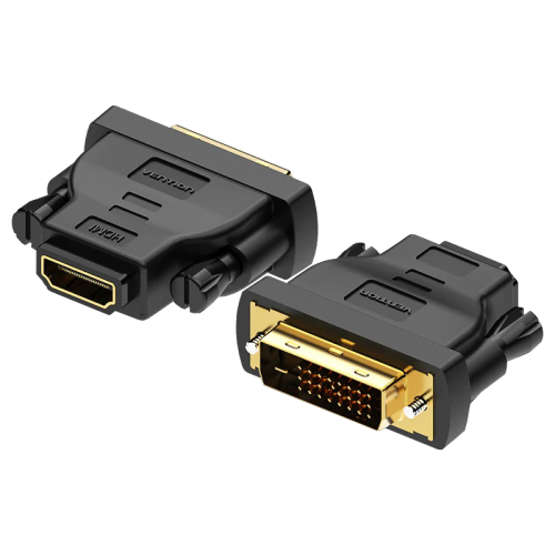 Адаптер-переходник Vention DVI 24+1 M/ HDMI 19F (ECDB0)