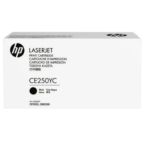 Тонер-картридж HP 504A , черный / 12000 страниц для LJ CM3530/ CP3525 (белая упаковка) (CE250YC)