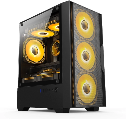 Корпус Accord ACC-ZCU1B черный без БП mATX 5x120mm 2xUSB3.0 1xUSB3.1 audio фото 2