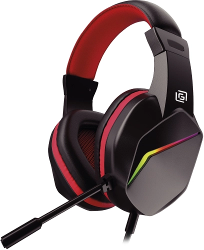 Наушники с микрофоном Оклик HS-L335G черный 2.2м мониторные USB оголовье (1972582)