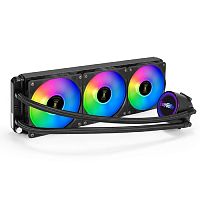 Exegate EX297325RUS Комплект водяного охлаждения BlackWater-360.PWM.RGB (RGB подсветка, LGA2066/ 2011/ 1366/ 1150/ 1151/ 1155/ 1156/ 1200/ 1700/ 1851/ AM4/ AM5/ FM1/ FM2/ FM2+/ AM2/ AM2+/ AM3/ AM3+, TDP 280W, Fan 120mm