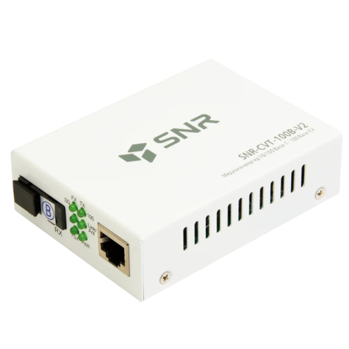 Медиаконвертер/ Медиаконвертер 10/100-Base-T / 100Base-FX, Tx/Rx: 1550/1310нм, V2 (SNR-CVT-100B-V2)