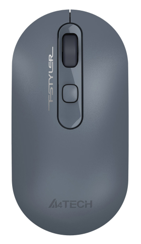 Мышь A4 Fstyler FG20 пепельный/ синий оптическая (2000dpi) беспроводная USB для ноутбука (4but) {1379897} (FG20 ASH BLUE)