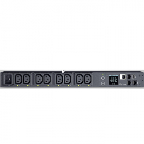 Блок распределения питания CyberPower PDU PDU81005 1U type, 16Amp, plug IEC 320 C20, (8) IEC 320 C13