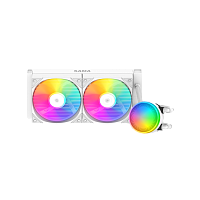 Водяное охлаждение для процессора/ Water Cooling System SAMA L40 White (240mm, White, ARGB/ Fans: 2x120mm, 82.79CFM, 29dBA, 2000RPM/ Pump height 52mm, 29dBA, 2500RPM, Rad thickness 27mm/ S: 1851, 1700 (L40-WHWAYXO2-G)