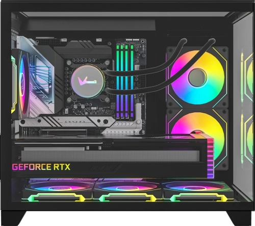 Корпус Formula Crystal Z9ML Floe черный без БП mATX 1xUSB3.0 1xUSB3.1 audio bott PSU фото 3