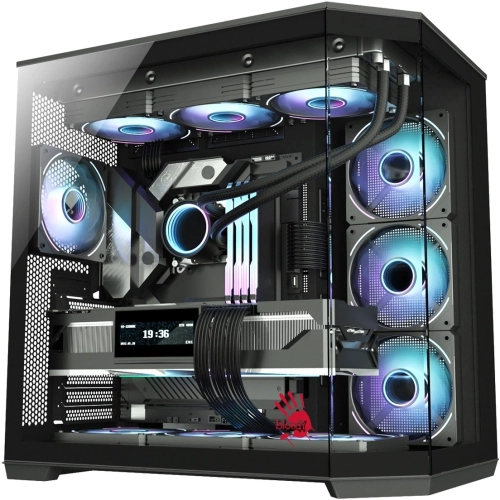 Корпус Bloody BD-CC109 черный без БП ATX 10x120mm 2xUSB3.0 audio (BD-CC109-BK)