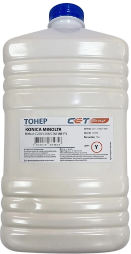 Тонер NF8Y TN-324 для KONICA MINOLTA Bizhub C258/ C308/ C368 (CET) Yellow, 500г/ бут, CET111112Y-500