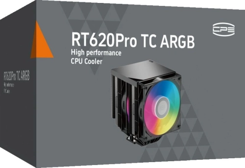 Устройство охлаждения(кулер) PcCooler RT620Pro TC ARGB Soc-AM5/AM4/1151/1200/2066/1700 черный 4-pin 34.9dB Al+Cu 265W Ret (RT620PROTC-BKAWYX-GL) фото 6