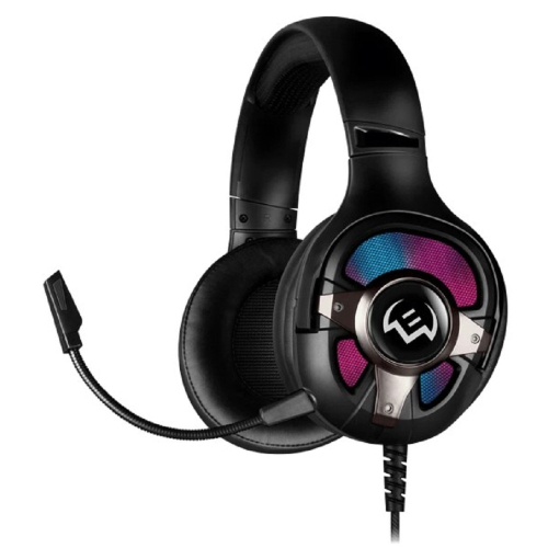 Игровые стереонаушники с микрофоном SVEN AP-U1100MV, черный (USB, RGB, 7.1) (SV-020828)