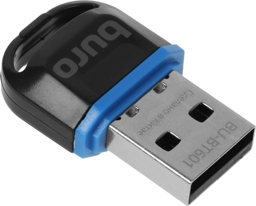 Адаптер USB Buro BU-BT601 BT6.0+EDR+BLE class 2 20м черный фото 3