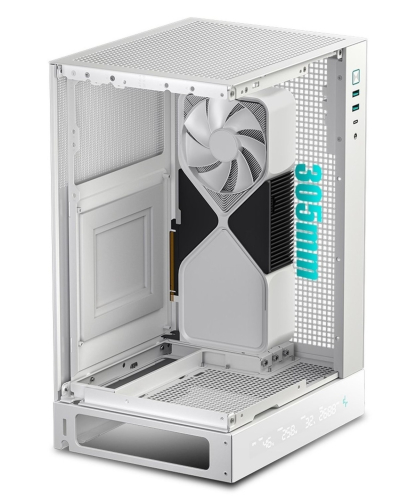 Корпус Deepcool CH170 DIGITAL WH без БП, белый, MINI-ITX фото 4