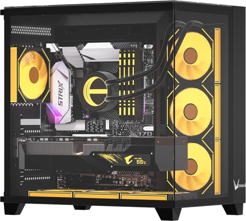 Корпус Formula Crystal Z9 FLOE черный без БП ATX 2xUSB3.0 audio bott PSU (CRYSTAL Z9 FLOE BLACK)