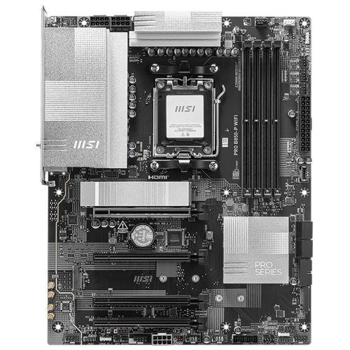 Материнская плата MSI OEM PRO B850-P WIFI B850, AM5, 4*DDR5, 4*PCIEx16, 3*M.2, 3*TypeC, 1*USB3.2Gen2, 5*USB3.2Gen1, 8*USB2.0, 4*SATA3.0, 5G, HDMI, ATX, RTL oem (PRO B850-P WIFI||OEM)