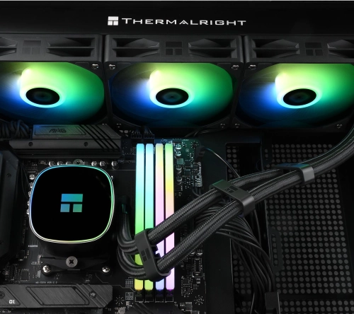 Система водяного охлаждения Thermalright Frozen Horizon 360 V2 ARGB Soc-AM5/AM4/1200/1700/1851 черный 4-pin 29.5dB Al Ret (F-HORIZON-360-BL-V2) фото 6