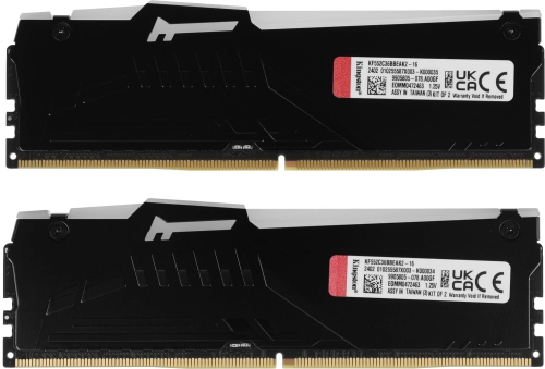 Память оперативная/ Kingston 16GB 5200MT/s DDR5 CL36 DIMM (Kit of 2) FURY Beast RGB EXPO (KF552C36BBEAK2-16) фото 3