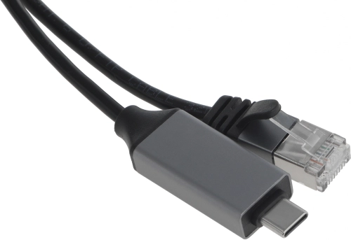 Кабель Buro BU-USB-C-LAN1000-2m USB Type-C (m) RJ-45 (m) 2м черный (пакет) фото 2