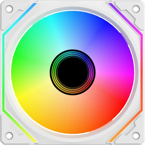 Вентилятор для корпуса Bloody BD-CF120ARGB5 LCD ARGB 120х120x25 белый 4-pin 26дБ (BD-CF120ARGB5-WH) Ret фото 2