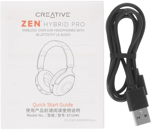 Гарнитура мониторные Creative Zen Hybrid Pro CLASSIC 1.2м черный беспроводные bluetooth оголовье (51EF1040AA001) фото 9