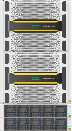Системы хранения данных 3PAR 20800 R2 2X8 CORE 2.5GHZ 192GB Q1H34A HPE