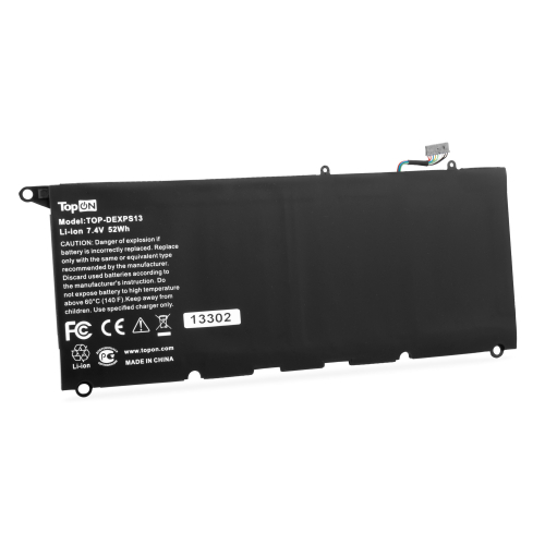 Аккумулятор для ноутбука Dell XPS 13 9343, 9350 7.4V 7100mAh. PN: JD25G (TOP-DEXPS13)