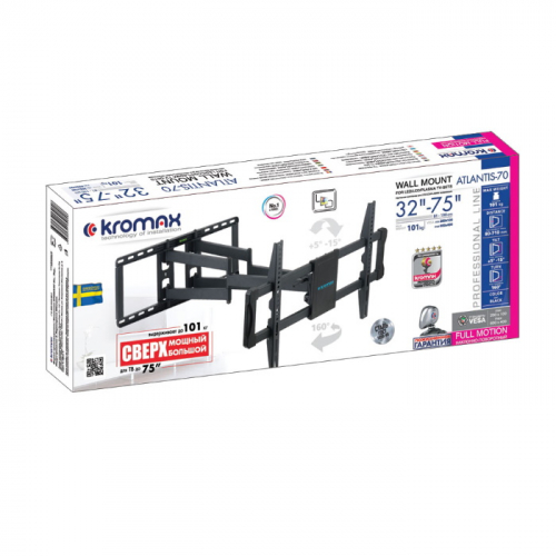 Кронштейн Kromax ATLANTIS-70 для LED/LCD телевизоров 32