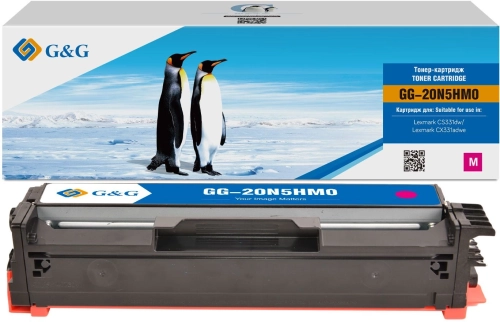 Картридж лазерный G&G GG-20N5HM0 20N5HM0 пурпурный (4500стр.) для Lexmark CS331dw/ CX331adwe