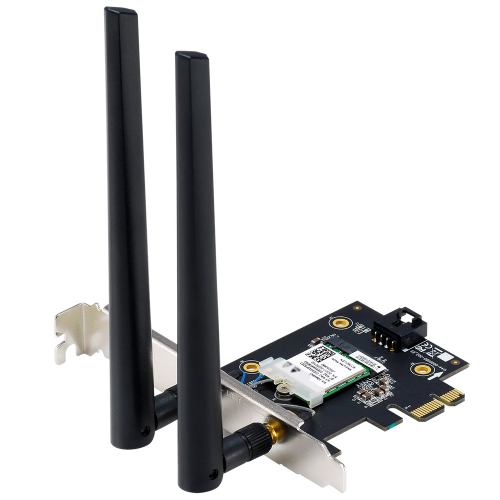 Сетевой адаптер ASUS PCE-BE6500 WiFi 7 Bluetooth 5.4 2882+2882+688Mbps 6GHz/ 5GHz/ 2.4GHz (90IG09G0-MO0B00)