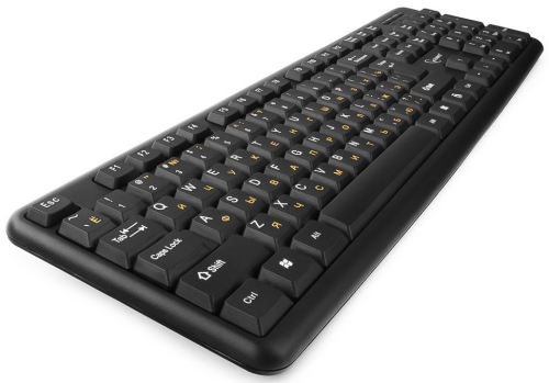 Клавиатура Gembird KB-8320U-BL, черный, USB, 104 клавиши (KB-8320U-BL) фото 4