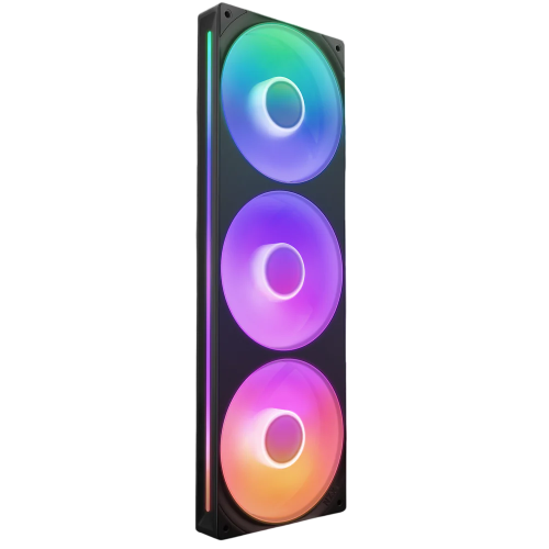 Кулер для корпуса ПК/ Case Cooler NZXT F360 RGB Core (120x120x25mm, 4-pin PWM, RGB, 75.12CFM, 30dBA, 2400RPM, Black, Single-Frame RGB Fan Unit) (RF-U36HF-B1)