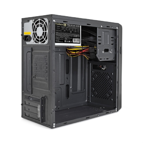 Exegate EX286426RUS Корпус Minitower ExeGate BA-309-450W-8 (mATX, БП AA450 с вент. 8см, 2*USB, HD аудио, черный) фото 3