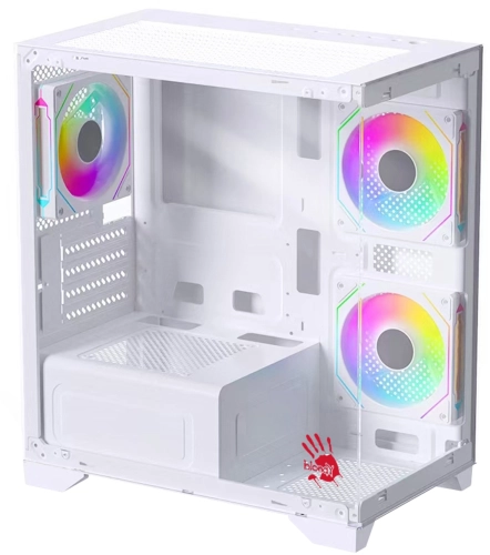 Корпус Bloody BD-CC103F белый без БП mATX 7x120mm 1xUSB2.0 1xUSB3.0 audio bott PSU (BD-CC103F-WH)