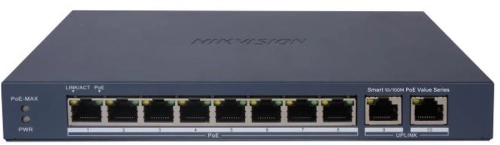 Коммутатор Hikvision DS-3E1310P-EI/ M (L2) 8x100Мбит/ с 2SFP 123W (DS-3E1310P-EI/M)