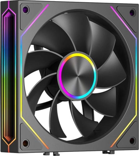 Вентилятор для корпуса PcCooler F3 X120R BK Reverse ARGB 120х120x25 черный 4-pin 28.4дБ (F3 X120R ARGB BK) Ret