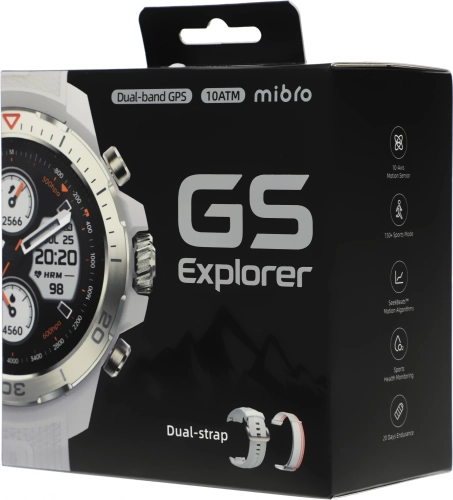 Смарт-часы Mibro GS Explorer Desert White 1.32 AMOLED корп.белый рем.белый разм.брасл.:265мм (XPAW017DW) фото 13