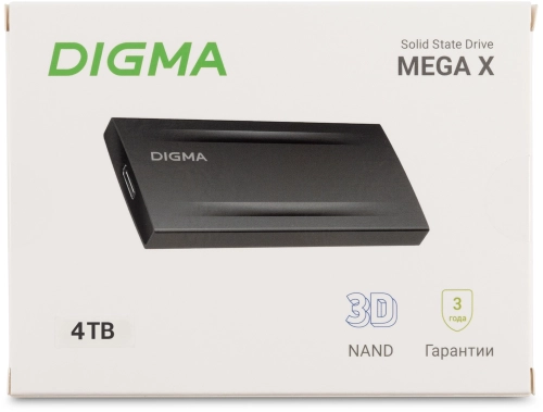 Накопитель SSD Digma USB3.2 Gen2x2 4TB DGSM8004T2MGG MEGA X 1.8