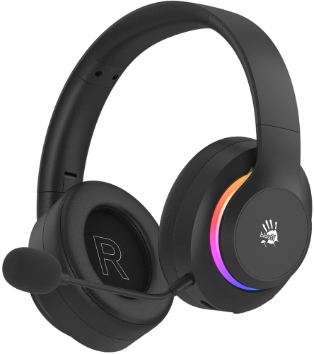 Наушники с микрофоном A4Tech Bloody GR520 черный мониторные BT/Radio/3.5mm оголовье фото 2