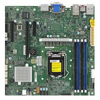 Материнская плата MBD-X12SCZ-F-O / Single LGA1200,Intel® W480,4xDDR4,4xSATA (RAID 0,1,5,10),1xDOM,2x1GbE (Intel® I219LM+I210-AT),IPMI 2.0 with LAN,1xPCI-Ex16+2xPCI-Ex4,1xM2 PCI-e3.0x4/ SATA (2280,22110),1xM2 PCI-e3.0x1/ CNVi (2230),Audio ALC 888S,VGA port