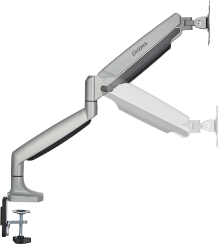 Кронштейн для мониторов ЖК Digma D-MM301 серый 17-45 макс.15кг крепление к столешнице поворот и наклон
